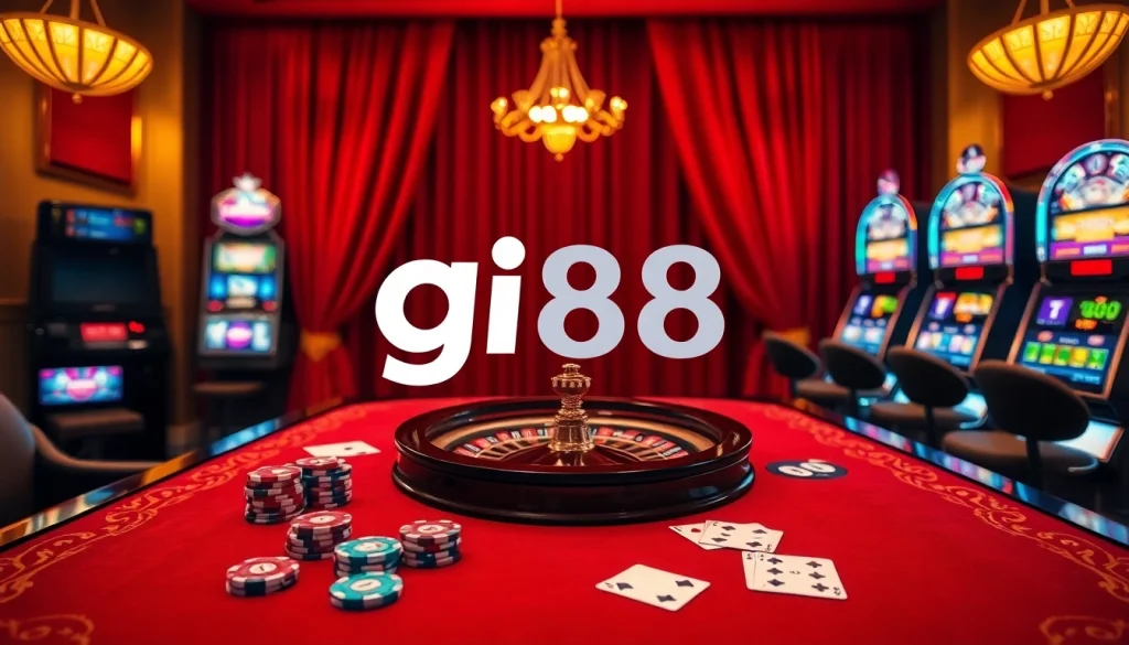 Experience high-stakes excitement with gi88 at a luxurious online casino table.
