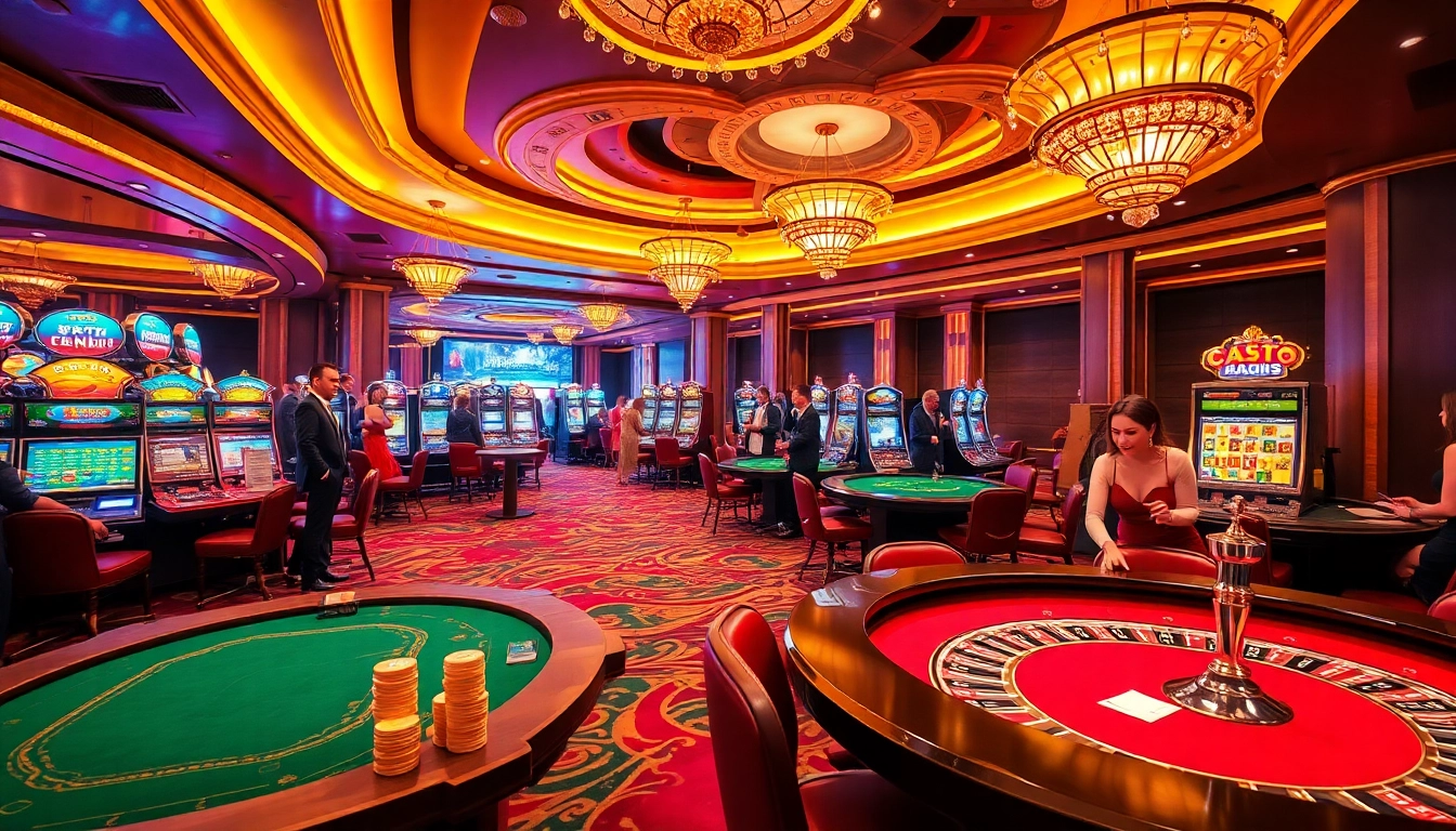Experience the thrill of gambling at xn88 with vibrant gaming tables and colorful slot machines.