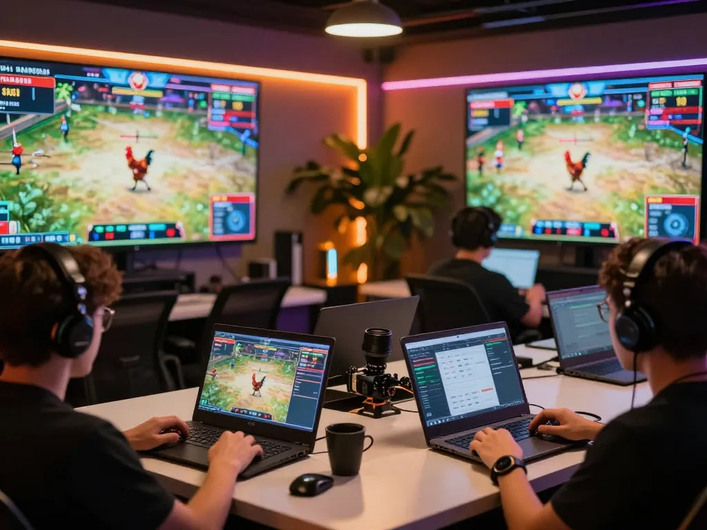 Experience Đá gà trực tiếp in high-definition on dynamic online platforms, featuring engaged players placing strategic bets.